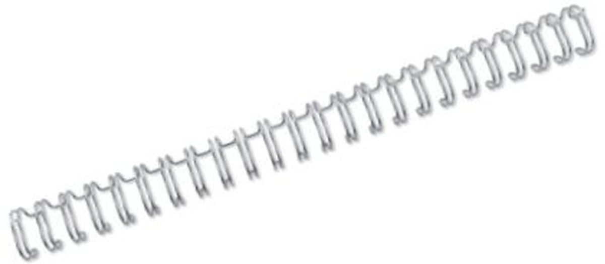 GBC Thermo-Bindemappe Drahtbinderücken WireBind A5 Nr. 5 8mm VE=250 Stück silber, (