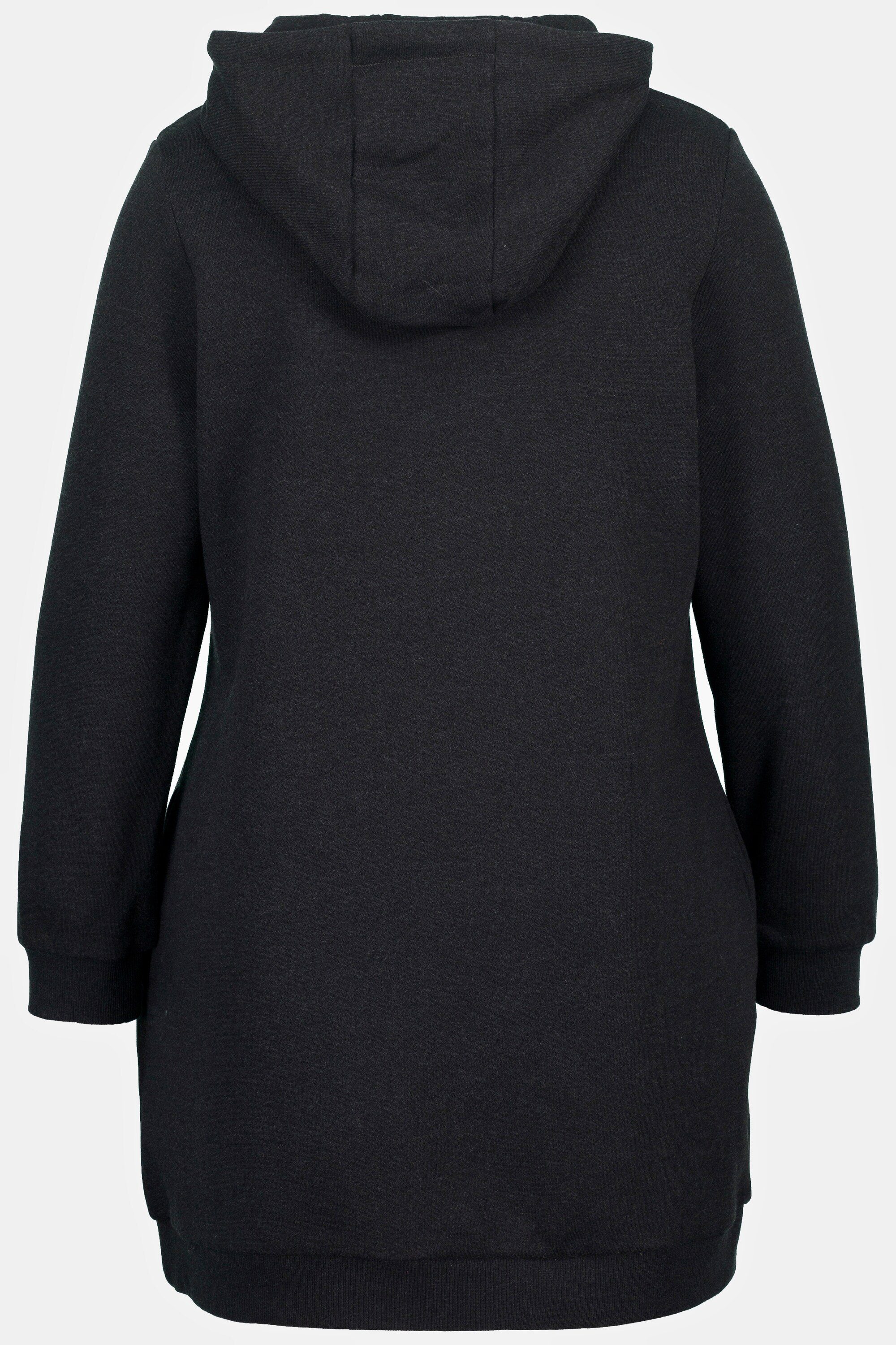 Langarm Oversized Fleecefutter Tulpen Popken Long-Hoodie Sweatshirt Ulla