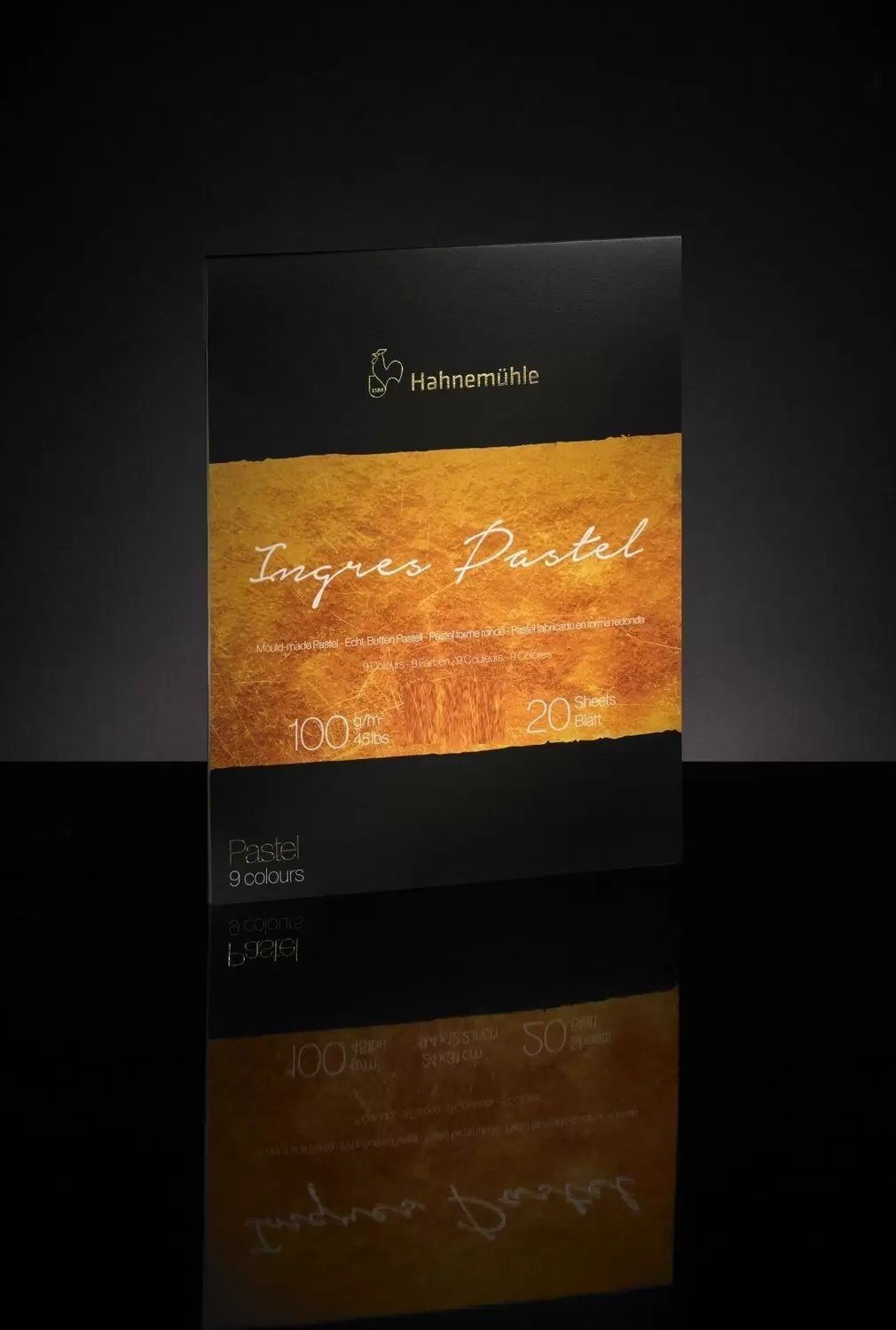 Hahnemühle Zeichenblock The Collection Ingres Pastel 30x40cm 100 g/m², 9 Farben