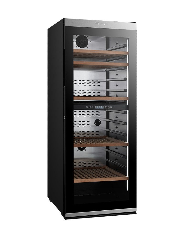 CLIMADIFF Weinkühlschrank MILLESIME190DB, für 194 Standardflaschen á 0,75l,2 ZONEN, SMART, Lagerschrank, freistehend