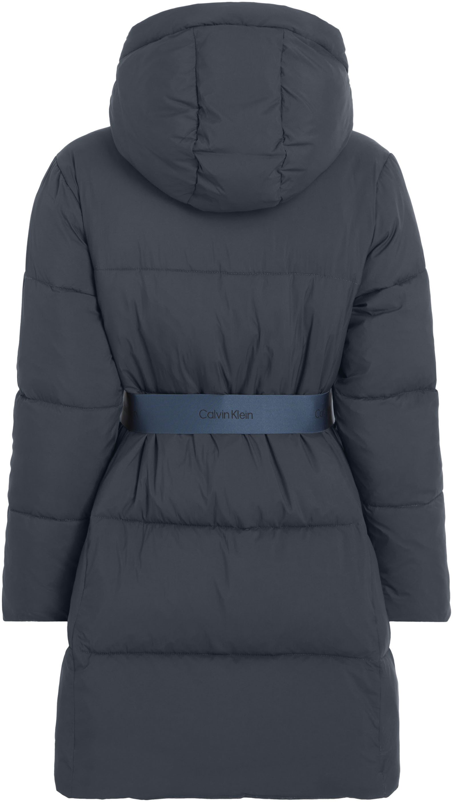 Calvin Klein Jeans Steppjacke LOGO BELT LONG PUFFER mit Gürtel günstig online kaufen