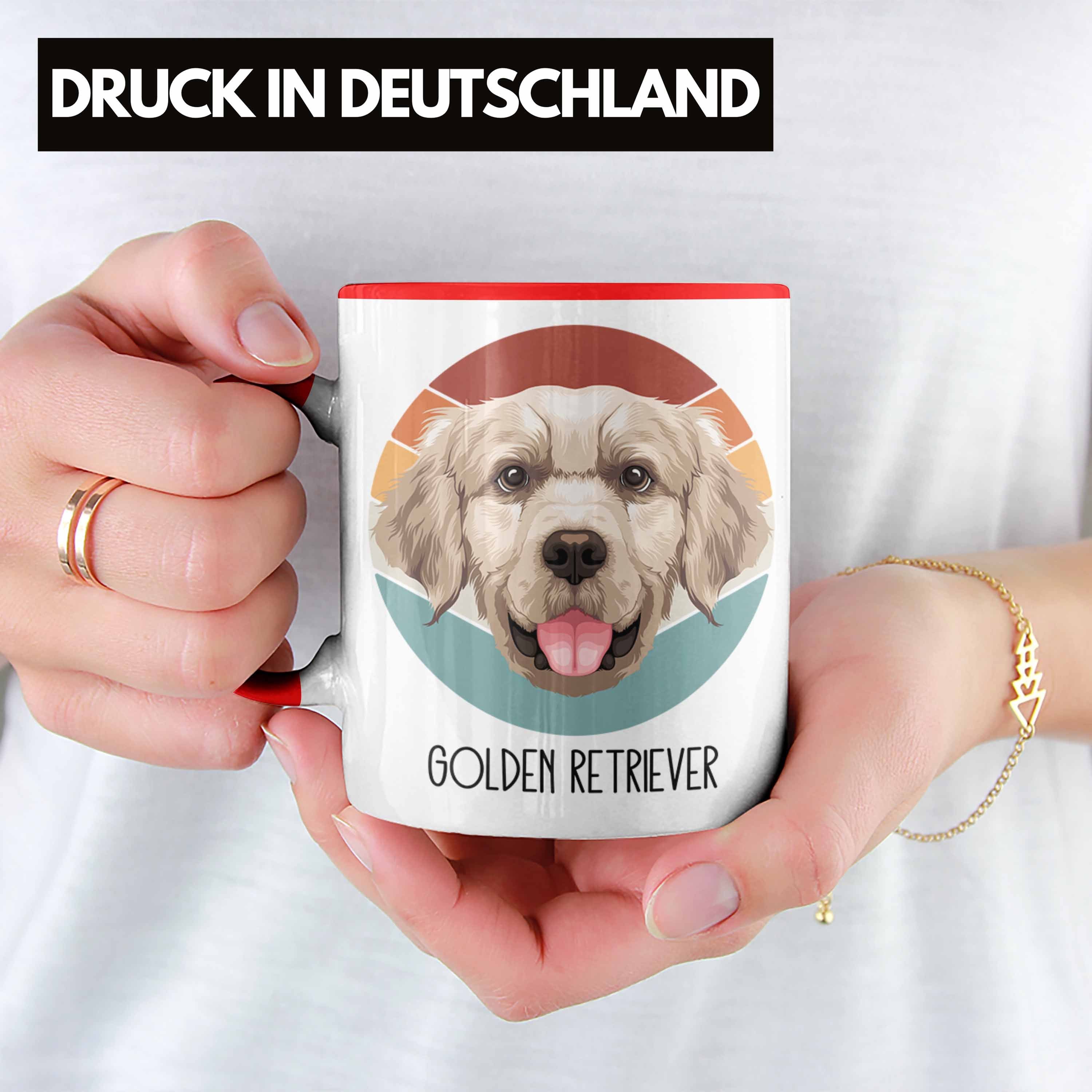 Tasse Geschenkidee Besitzer Tasse Rot Golden Trendation Spruch Geschenk Lustiger Retriever