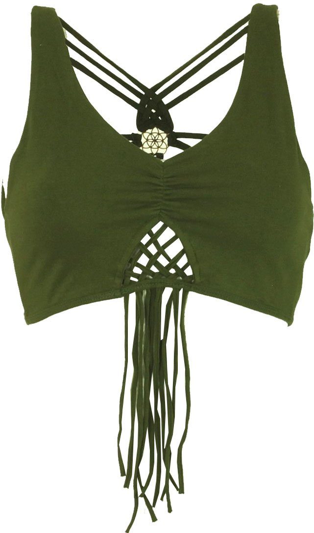 Guru-Shop T-Shirt Goa Psytrance Bikini Top, günstig online kaufen