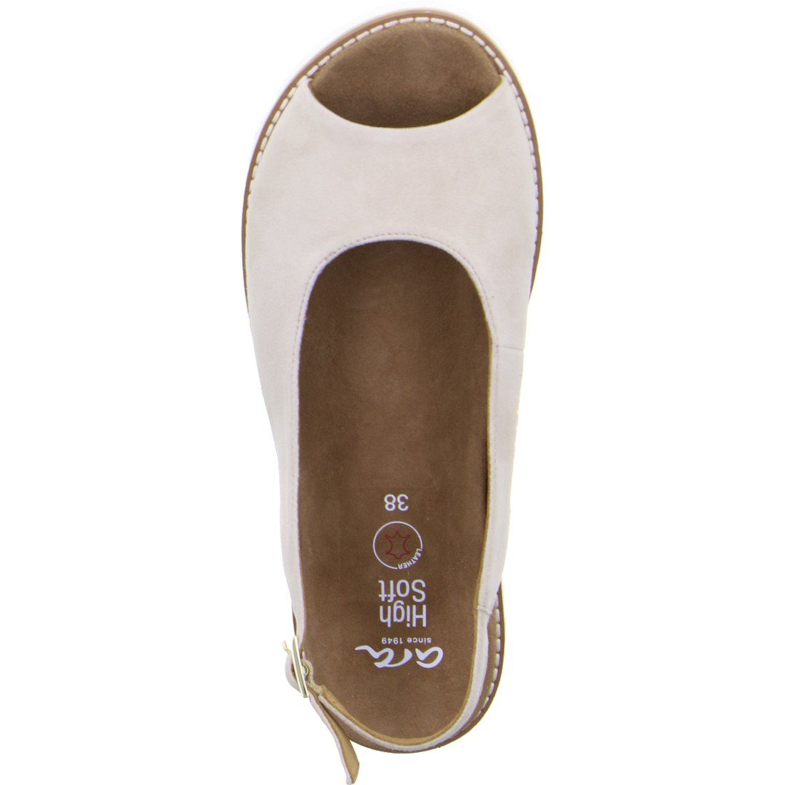Ara Ara Schuhe, Sandalette Sandalette - Kent-Sport 048030 beige Glattleder