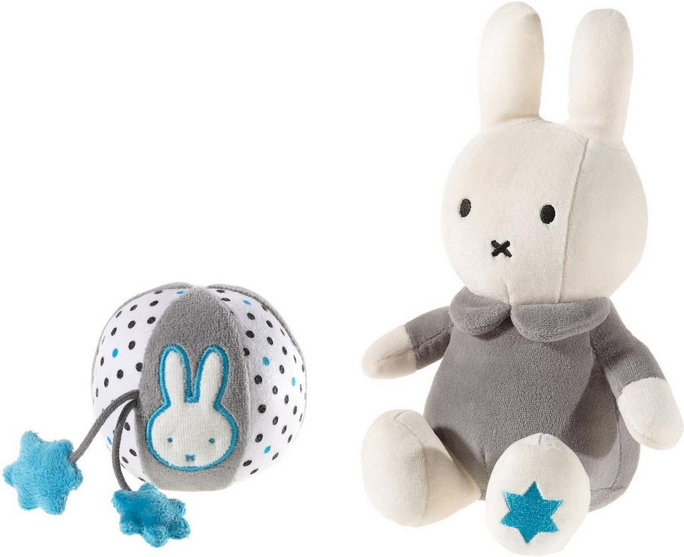 Heunec® Kuscheltier Miffy Hase (Set, GOTS 2-St), durch CERES-0560 zertifiziert organic