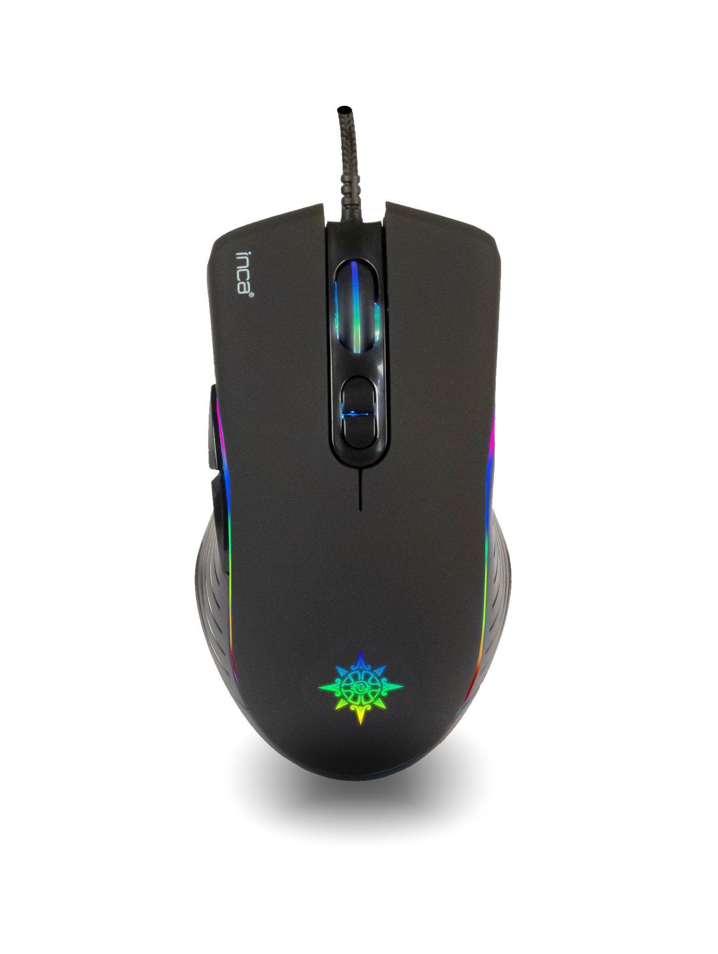 INCA Inca RGB Makro Tasten Professional Gaming Maus 4800 DPI Gaming-Maus