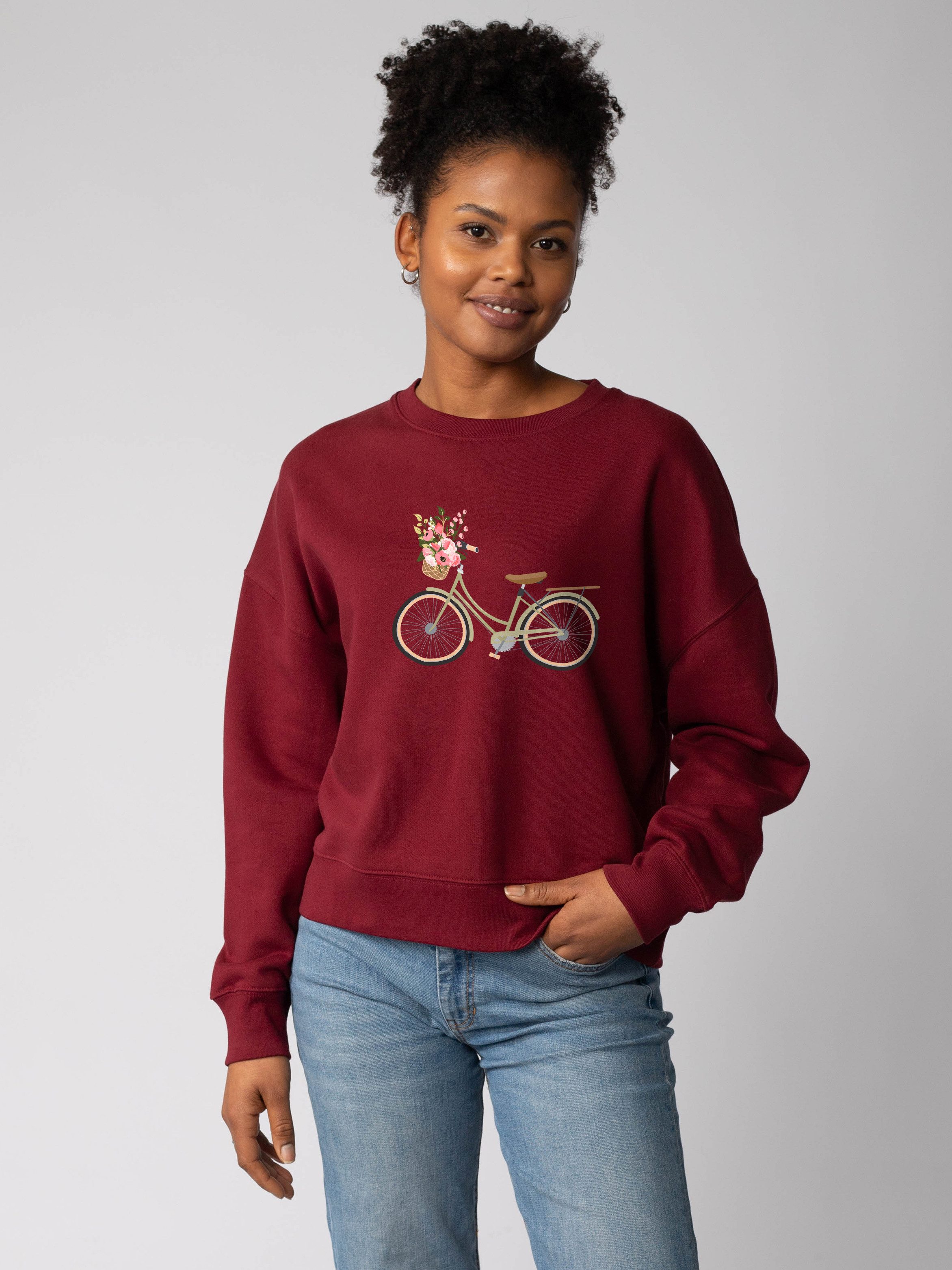 wat? Apparel Sweatshirt Damenfahrrad