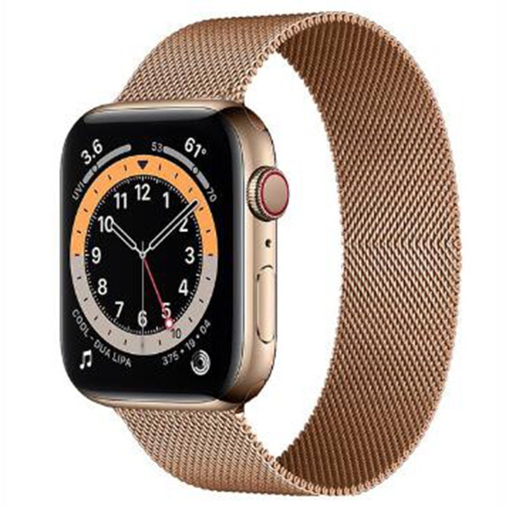 mm, mm mm Kompatibel 44 40 42 Apple Watch 38 Band mm mit Champagnergold ELEKIN Smartwatch-Armband Edelstahl