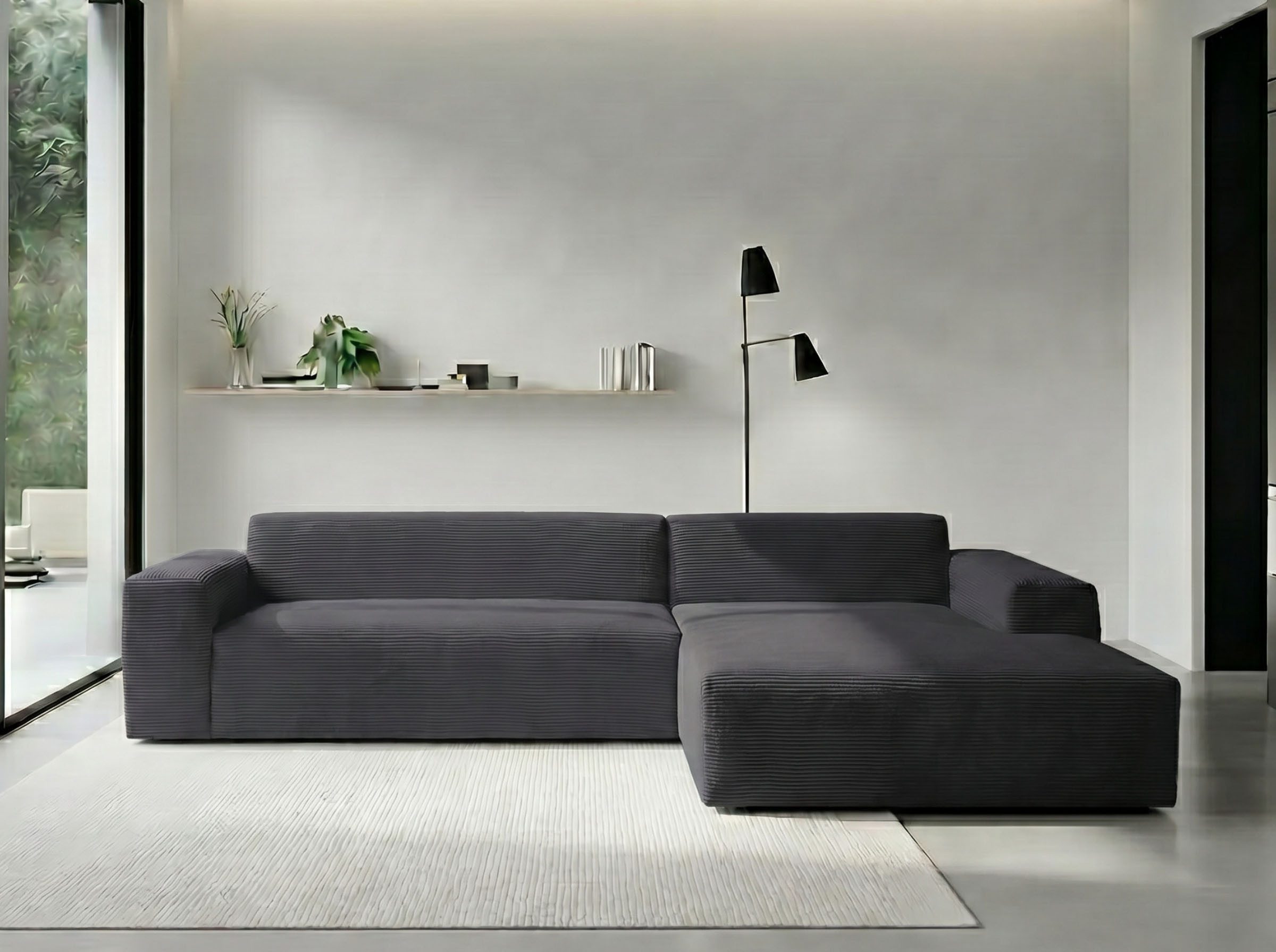 WERK2 Ecksofa Zeus-XL 311 cm breit, bequemes Mega-Sofa in L-Form, große ...