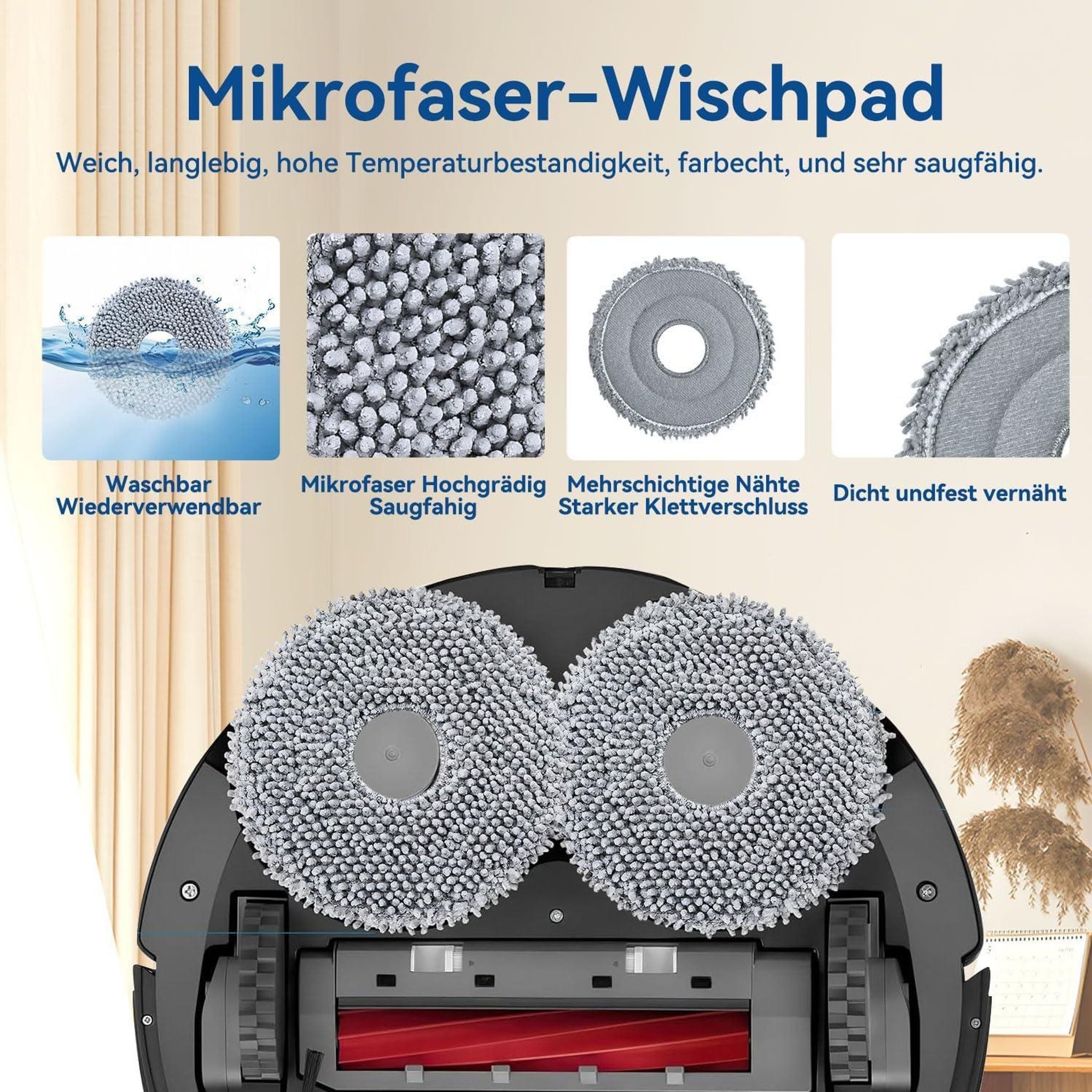 FELIXLEO Sparschäler Umfangreiches 22-Stück Set passend für alle Roborock Qrevo Modelle, (22-tlg) – Bild 4 von 5