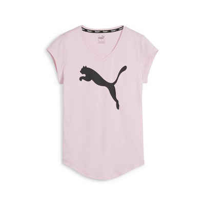 PUMA T-Shirt Damen Sportshirt TRAIN FAVORITE HEATHER CAT TEE (1-tlg)