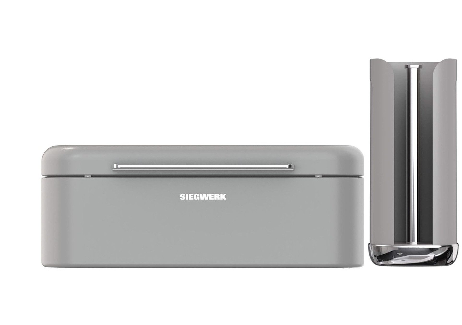 SIEGWERK Brotkasten SIEGWERK Kombiangebot Brotkasten PANOVA und Rollenhalter Shadow Rock