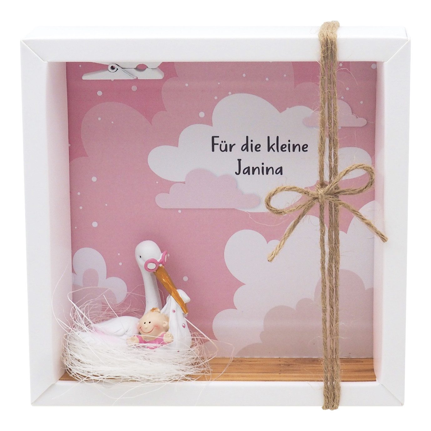 ZauberDeko Geschenkbox Geldgeschenk MIT NAMEN Baby günstig online kaufen