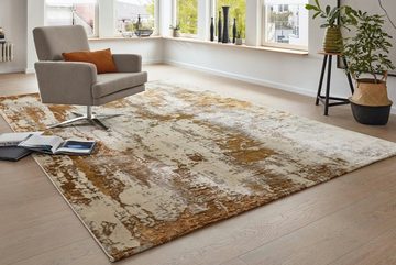 Teppich WAVE ARTE, Musterring, rechteckig, Höhe: 10 mm, ideal für Wohnzimmer, Wintergarten oder Küche