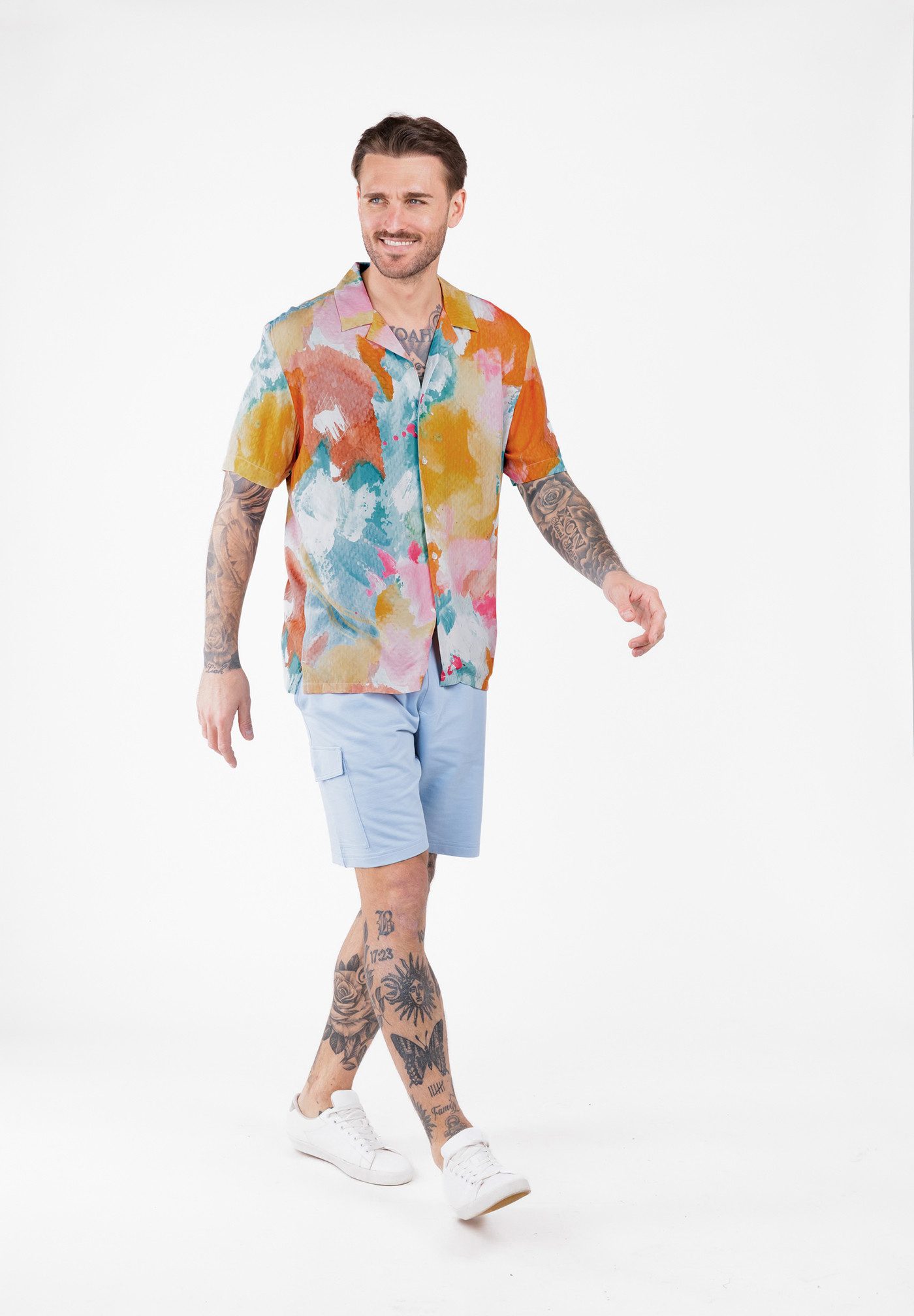 Key Largo Kurzarmhemd MSH KLCARACAS 1/2 patterned (1-tlg) günstig online kaufen