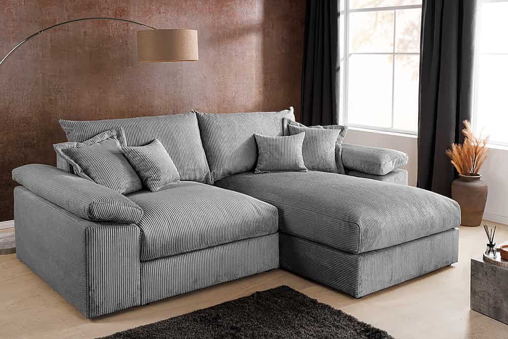 riess-ambiente Ecksofa ATMOSPHERE XL 245cm anthrazit günstig online kaufen