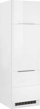 Kochstation Kühlumbauschrank KS-Brindisi 60 cm breit, 200 cm hoch, hochwertige MDF Fronten
