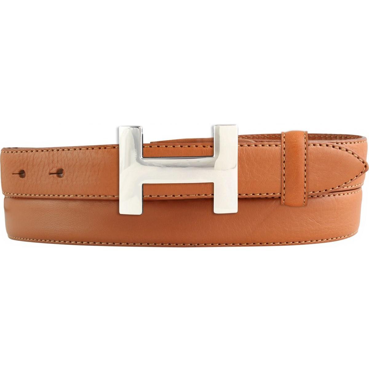 Ledergürtel Hochwertiger Damen-Gürtel Horus aus Vollrindleder 2,5 cm - Bombierter