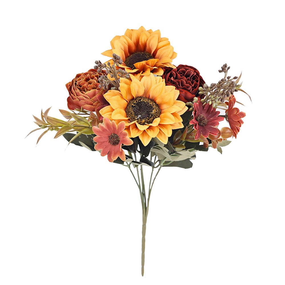 Kunstblumenstrauß 2 Stück Künstliche Chrysanthemen Herbstdeko Kunstblumenst günstig online kaufen