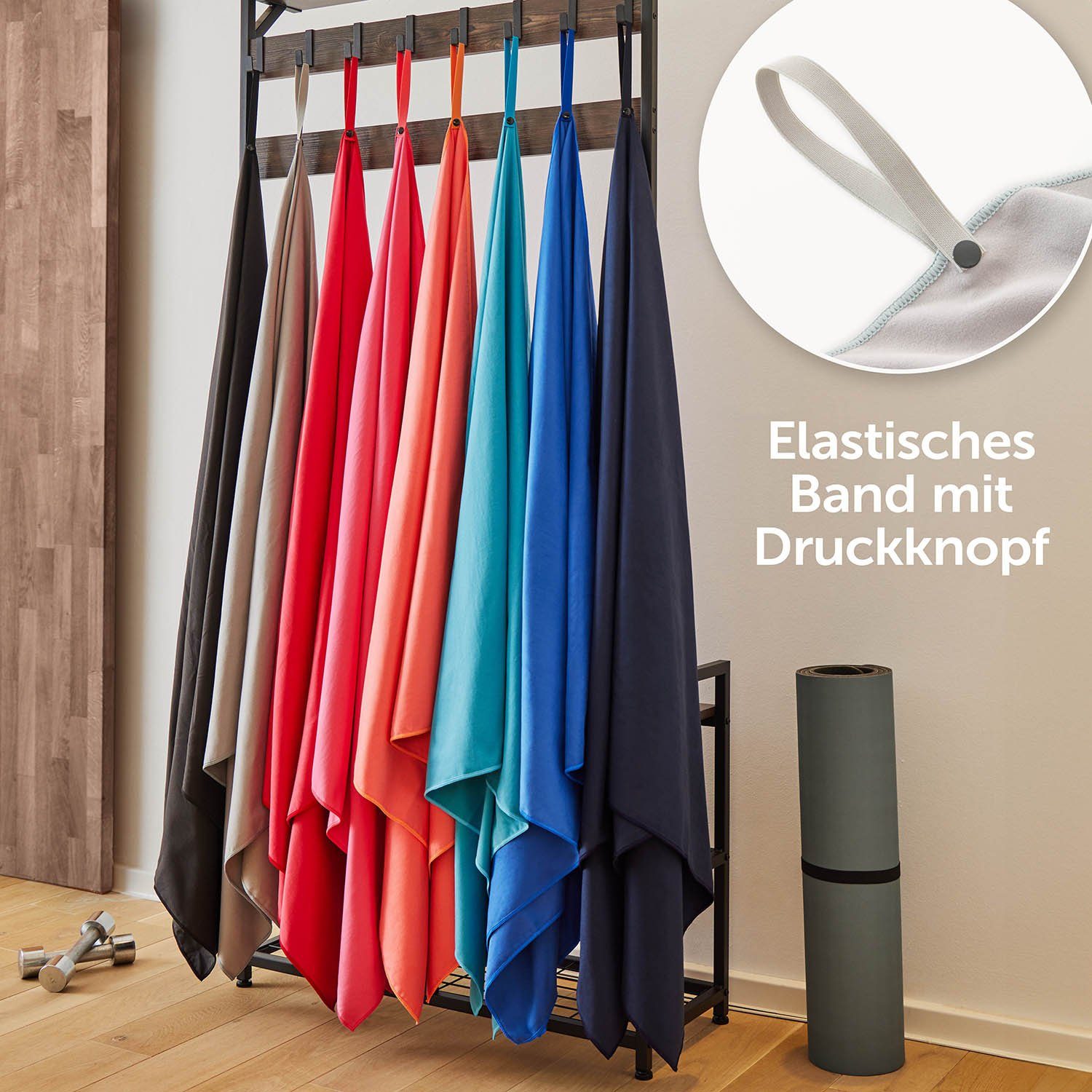Blumtal Handtuch Fitness Handtuch im 2er Set, Mikrofaser Sporthandtuch Fitn günstig online kaufen