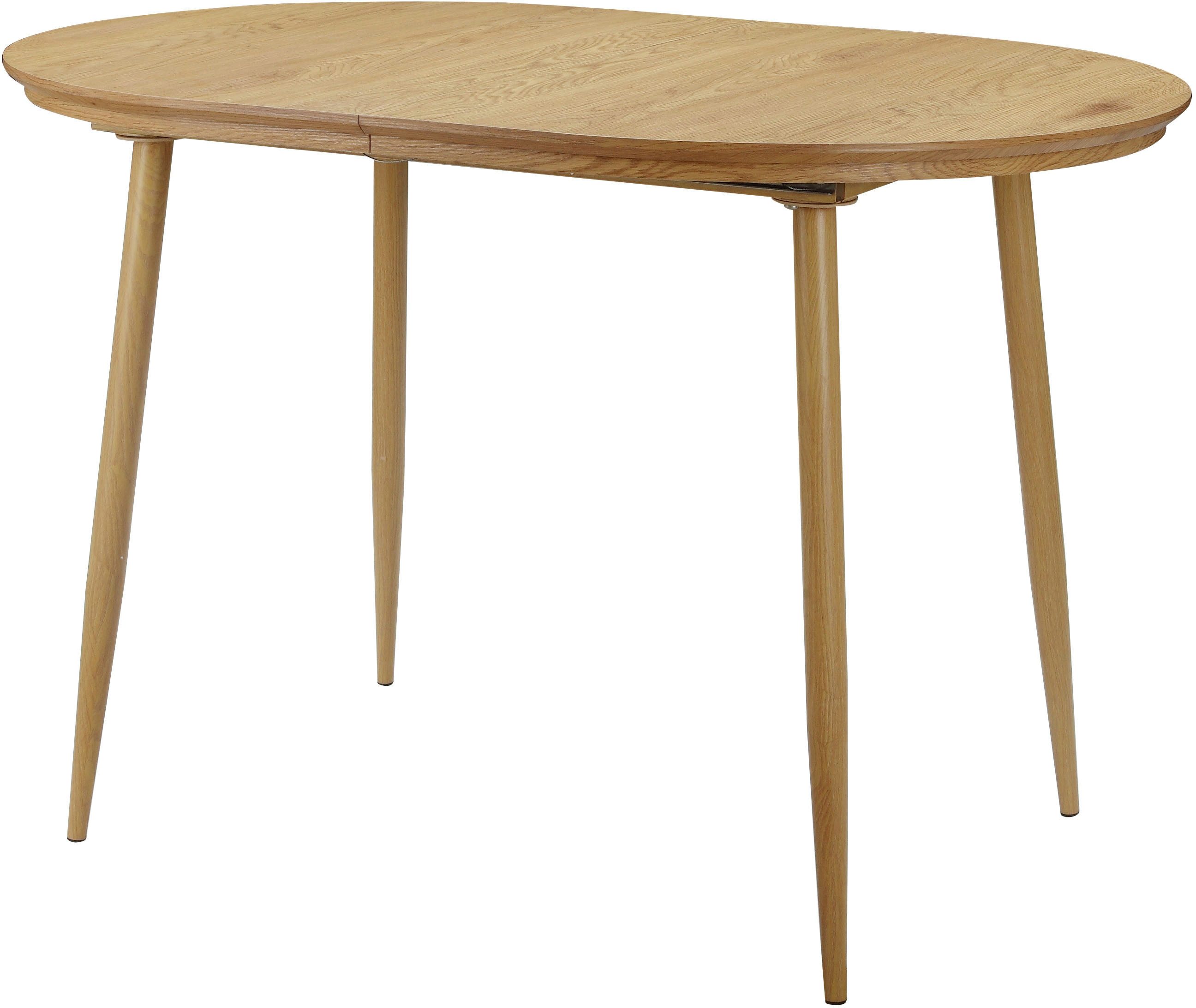 Home affaire Esstisch Belleville, mit Anstecksplatte, ausziehbar 120-160 cm günstig online kaufen