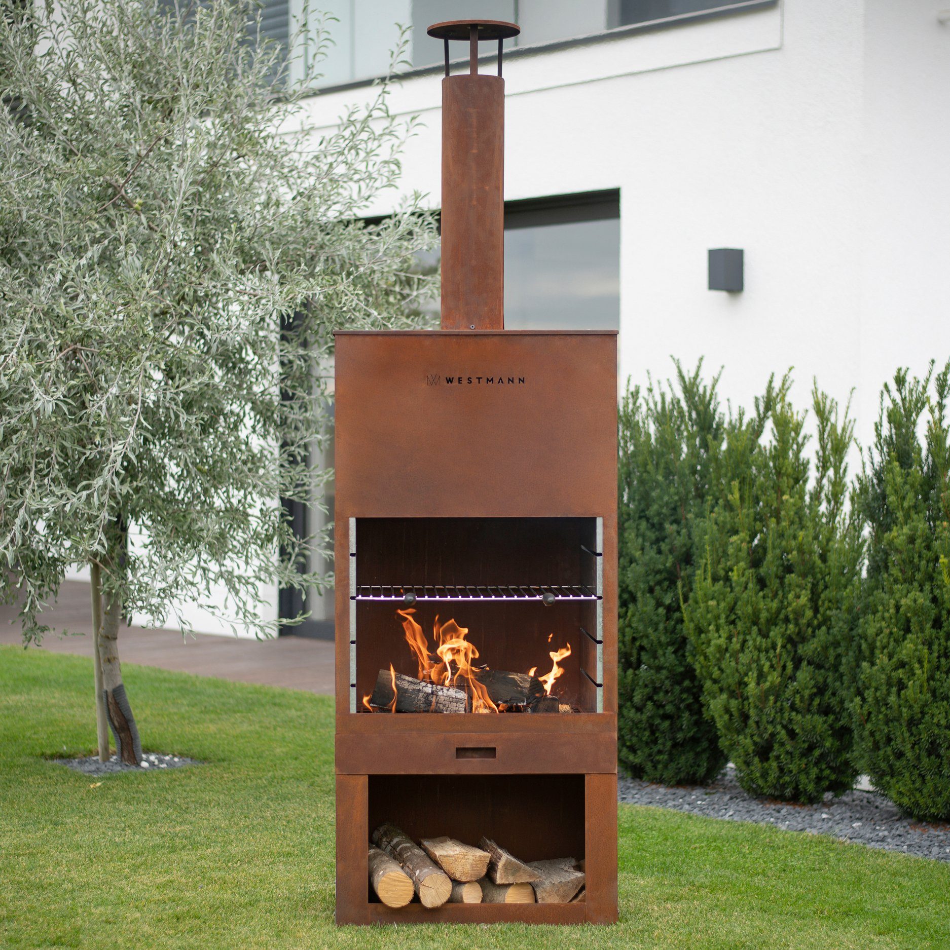 WESTMANN Grillkamin LG610, BxTxH: 41x70x229 cm