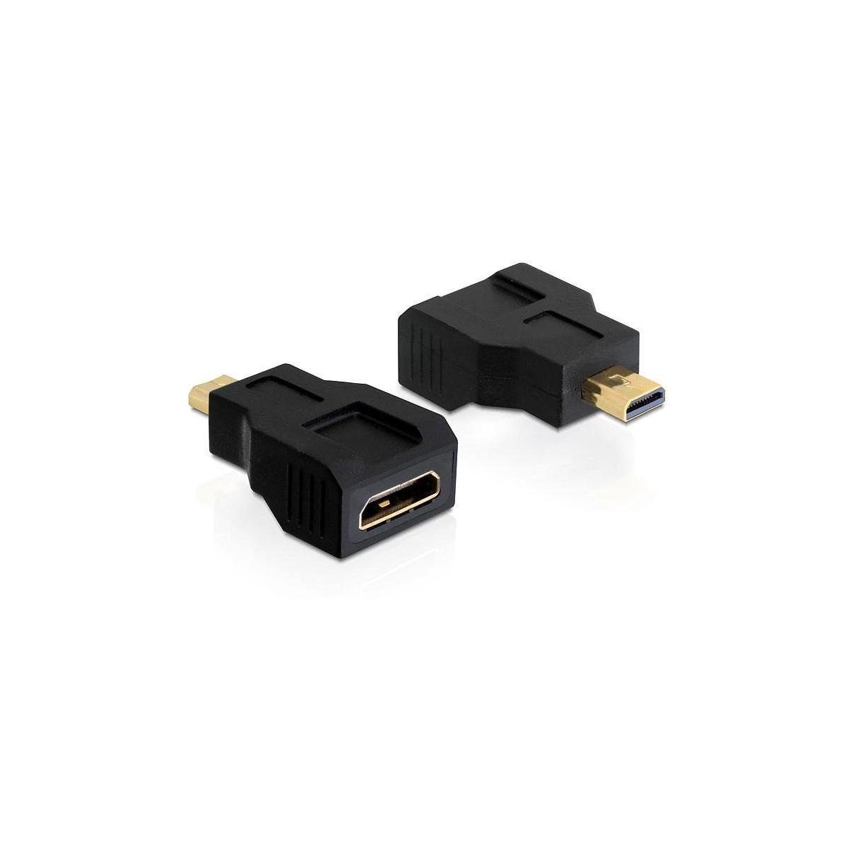 Delock Adapter High Speed HDMI with Ethernet – micro D Stecker... Computer-Kabel, HDMI C, HDMI