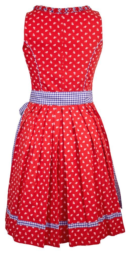 Rot Dirndl 'Achensee' Kobalt Traditionell, cm 55 Maddox