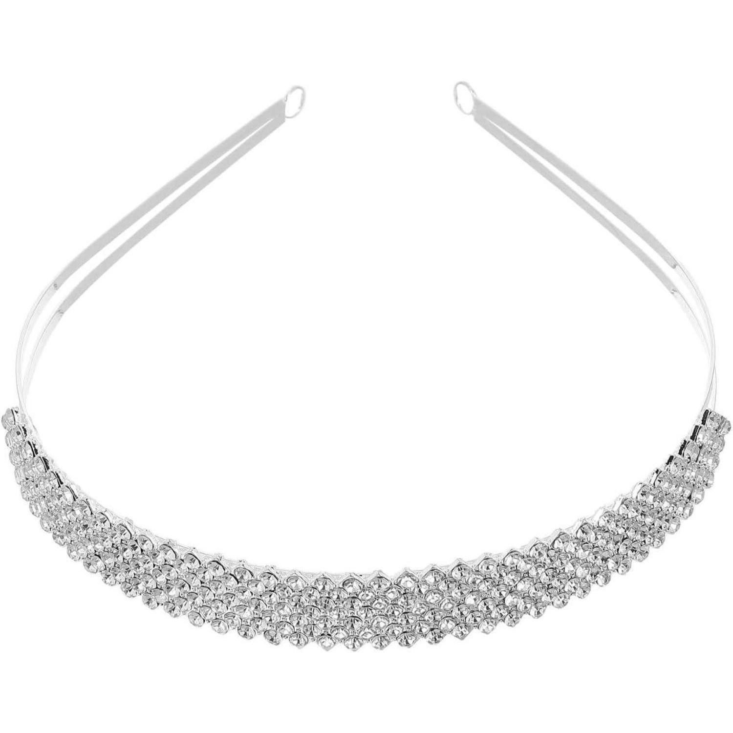 LuxusKollektion Haarreif Kristall Диадема Haarband Strass Brautschmuck Haarreif elegant