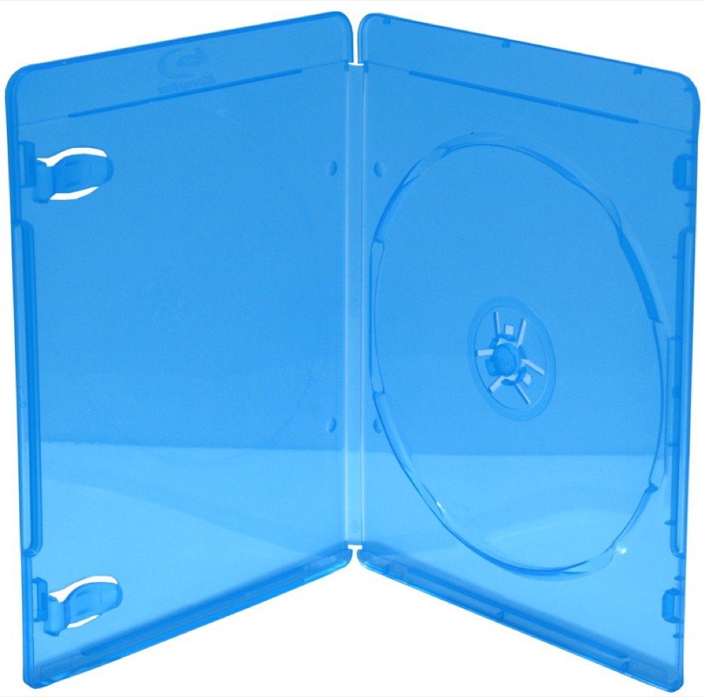 Mediarange DVD-Hülle 50 Blu-ray Hüllen 1er Box 7 mm für je 1 BD / CD / DVD blau