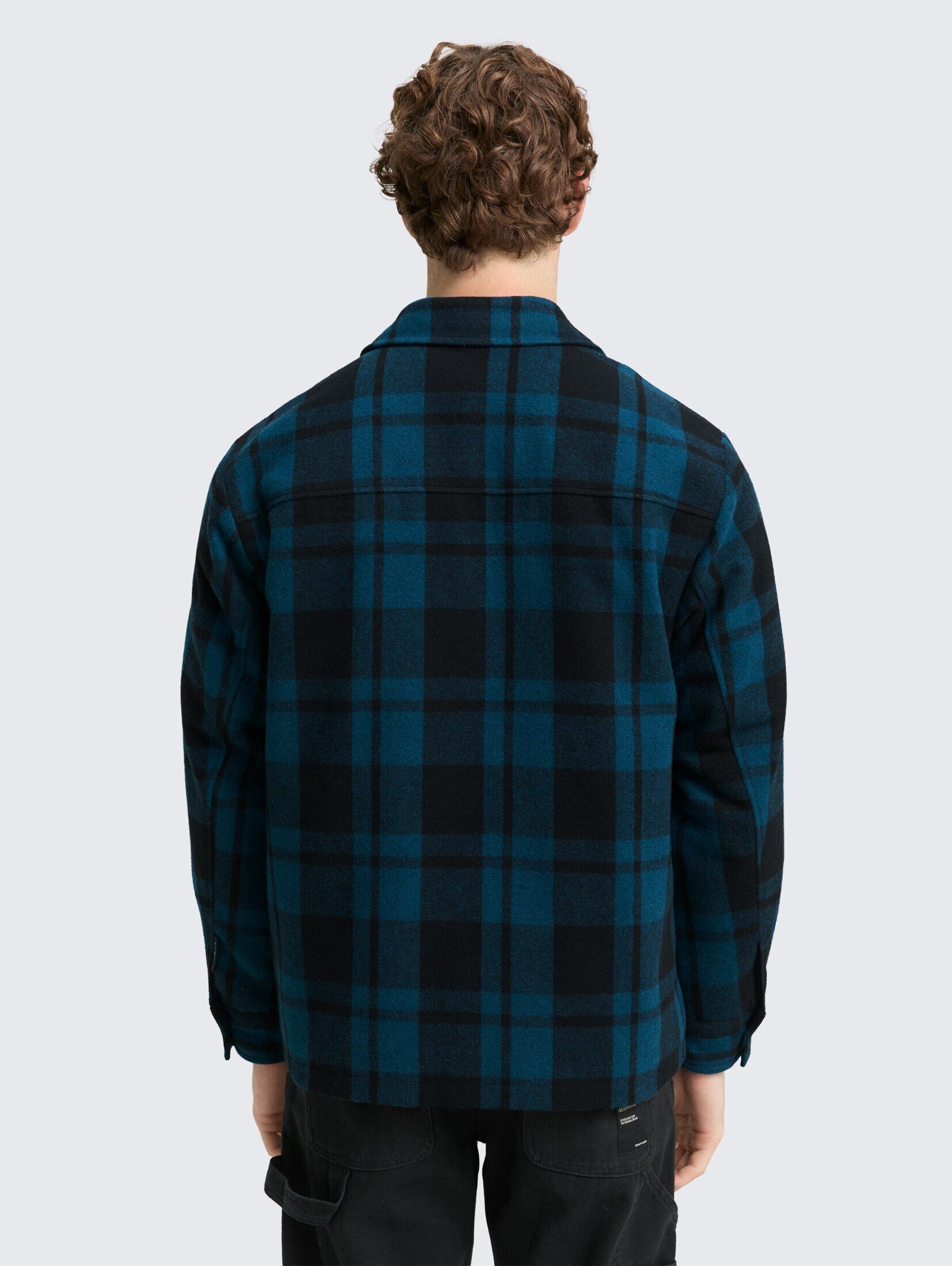 TOM TAILOR Denim Winterjacke Jacken Overshirt Jacke in Woll-Optik