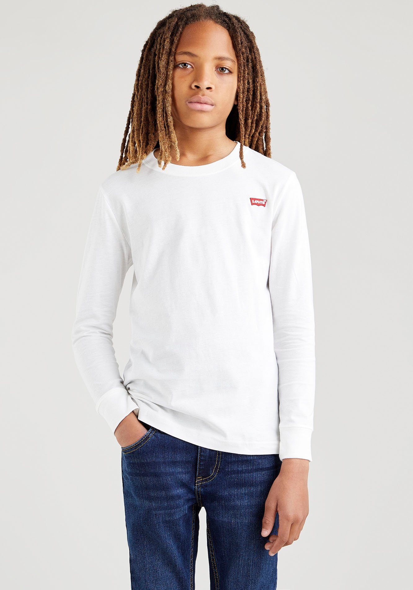 for BATWING Langarmshirt Kids weiß BOYS TEE CHESTHIT L/S Levi's®