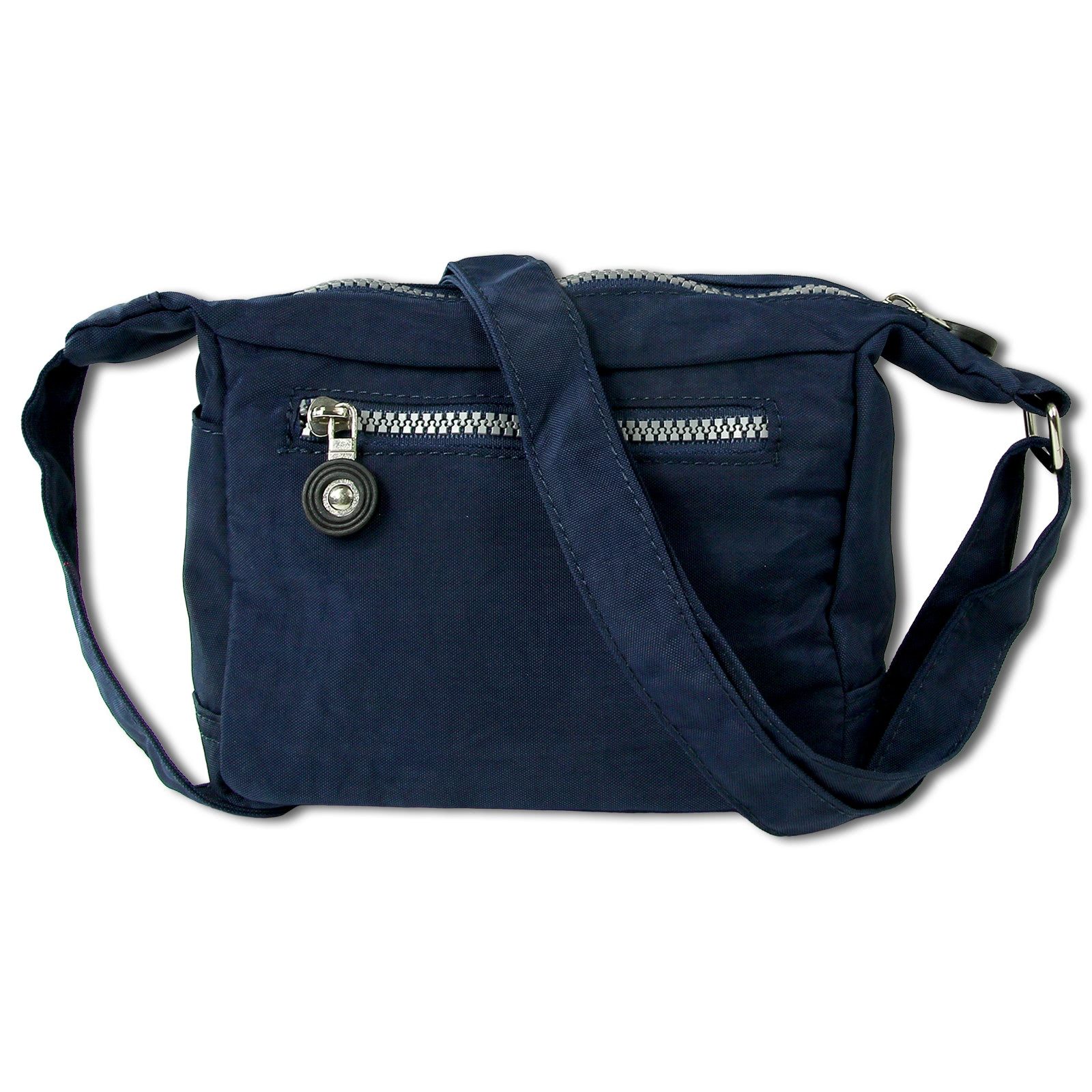 BAG STREET Handtasche Handtasche Abendtasche Nylon navy Damen (Handtasche), Damen, Jugend Tasche aus Crinkle Nylon in dunkelblau, ca. 17cm Breite – Bild 4 von 5