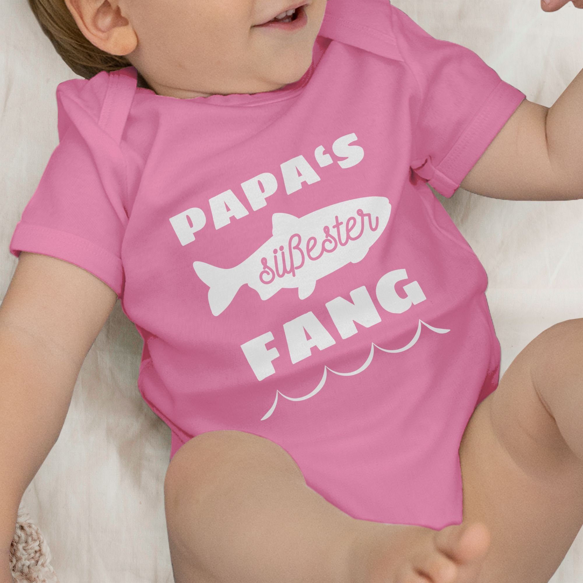 1 Vatertag Papas Shirtracer Pink süßester Geschenk Fang Shirtbody Baby