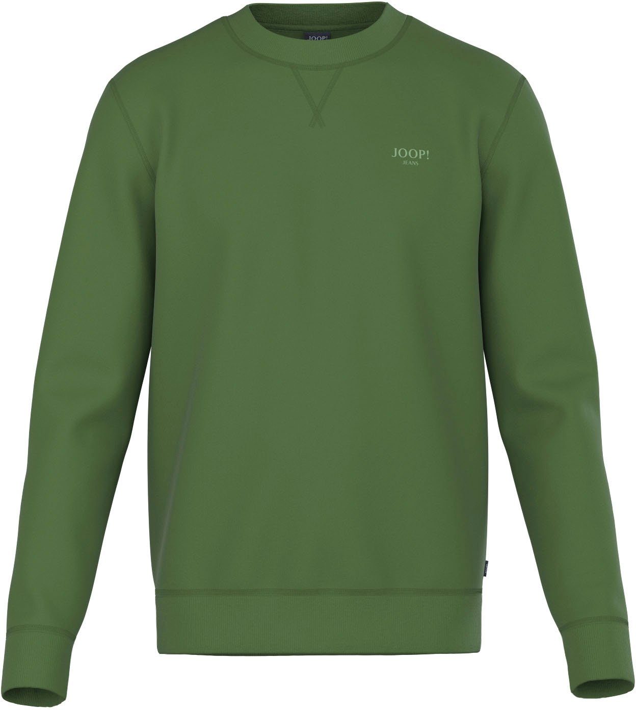 Bright Joop Jeans Sweatshirt mit Rippbündchen JJJ-16Salazar Green
