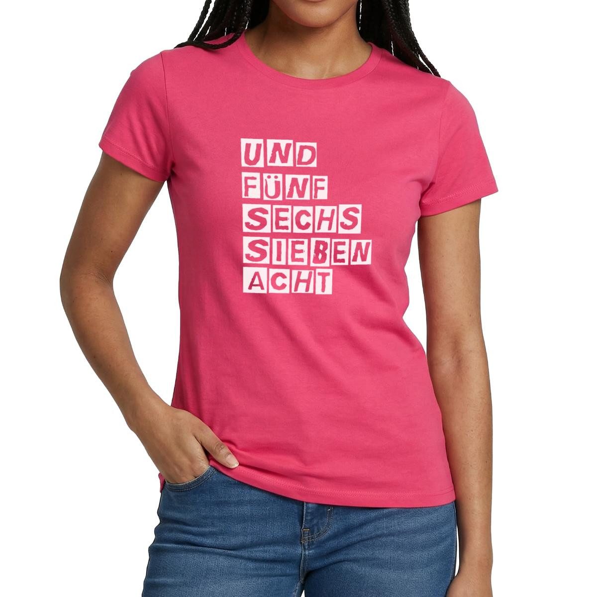 Spreadshirt T-Shirt Und Fünf Sechs Sieben Acht Tanzmariechen Karneval Fraue günstig online kaufen