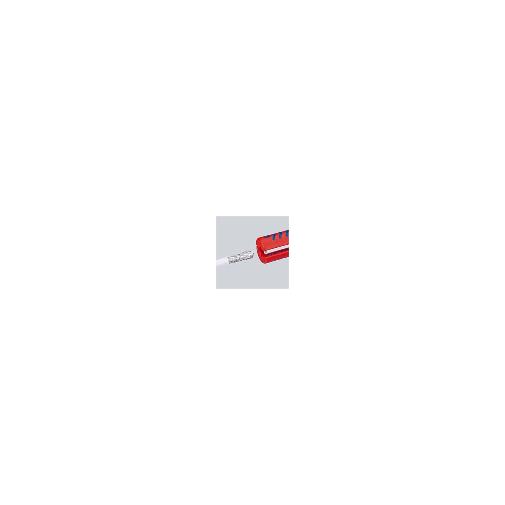 Knipex Abisolierzange KNIPEX 16 60 100 SB Abisolierwerkzeug für Koaxialkabel universal 100 m