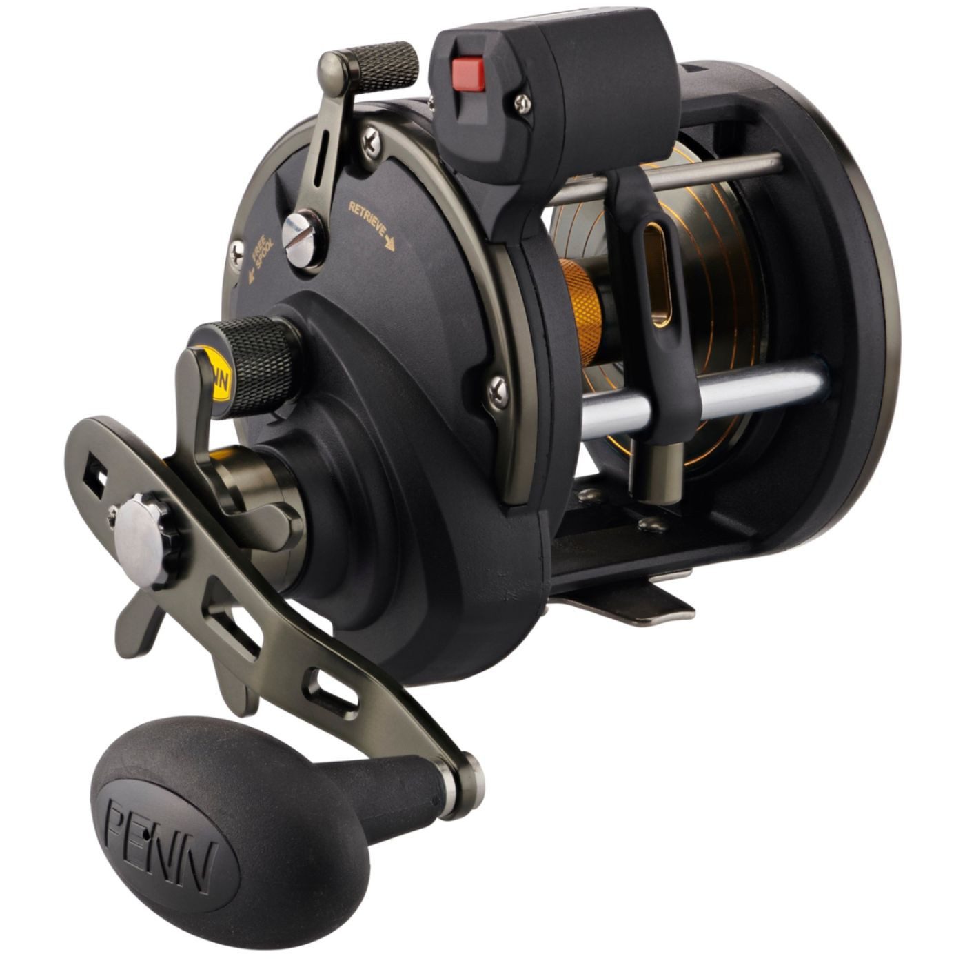 Multirolle Penn Squall II Linecounter 30 Level Wind Reel - Rechtshand Rolle