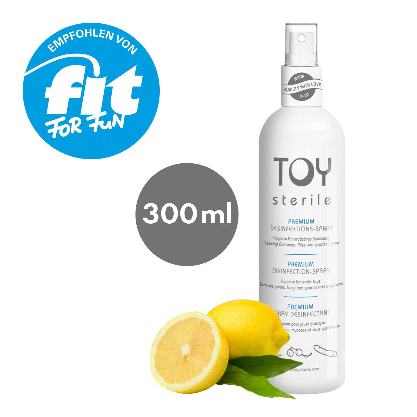 EIS Gleitgel TOYsterile Premium Desinfektionsspray 300ml, Toycleaner, hygenisch, 0-tlg.