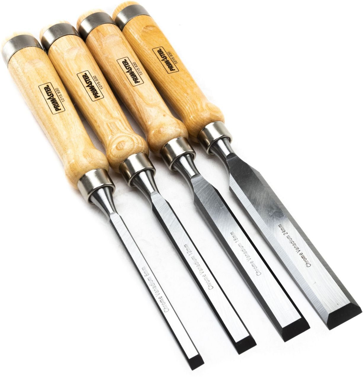 Primaster Stechbeitel Primaster Stechbeitel-Set 4-teilig mit Holzgriff