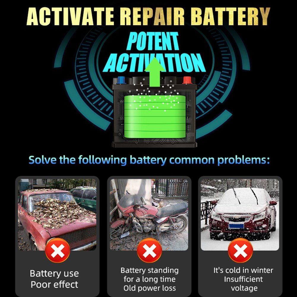 LCD-Display) V/4 V/8 A Autobatterie-Ladegerät 24 Profi (automatisches gelb intelligentes Wartungsgerät 12 A mit Batterieladegerät, Batterieladegerät, autolock