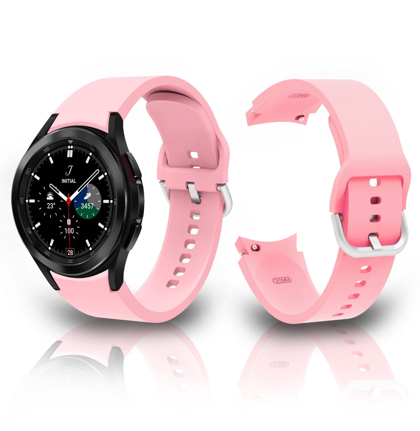 Diida Smartwatch-Armband Armband, Watch Band, Silikon, 20mm für Galaxy Watch 4/ Watch 5 | Uhrenarmbänder