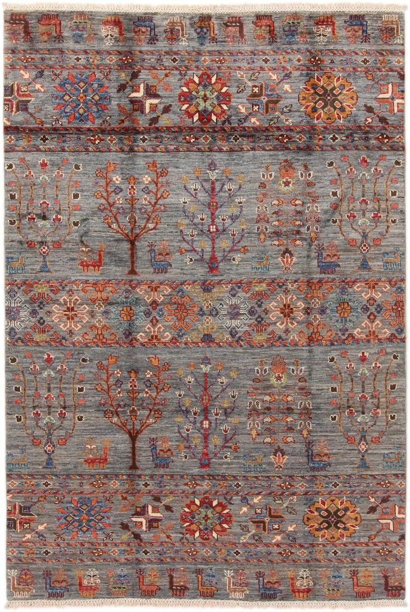 Orientteppich Arijana Shaal 127x185 Handgeknüpfter Orientteppich, Nain Trading, rechteckig, Höhe: 5 mm