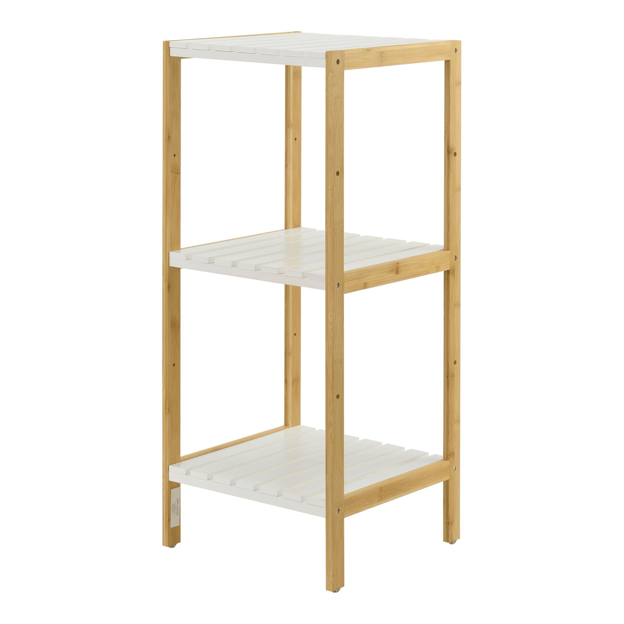 en.casa Standregal, Balsfjord Bambusregal 33x34x80cm, 3 günstig online kaufen