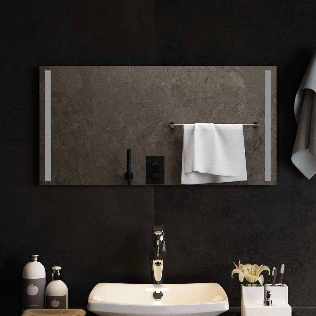 furnicato Wandspiegel 80x40 LED-Badspiegel cm