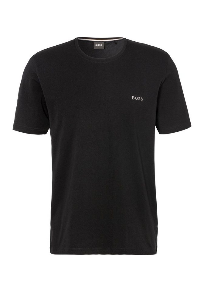 BOSS T-Shirt Mix&Match T-Shirt R mit BOSS Stickerei auf der Brust, Aus  einer Baumwollmischung mit Elasthan