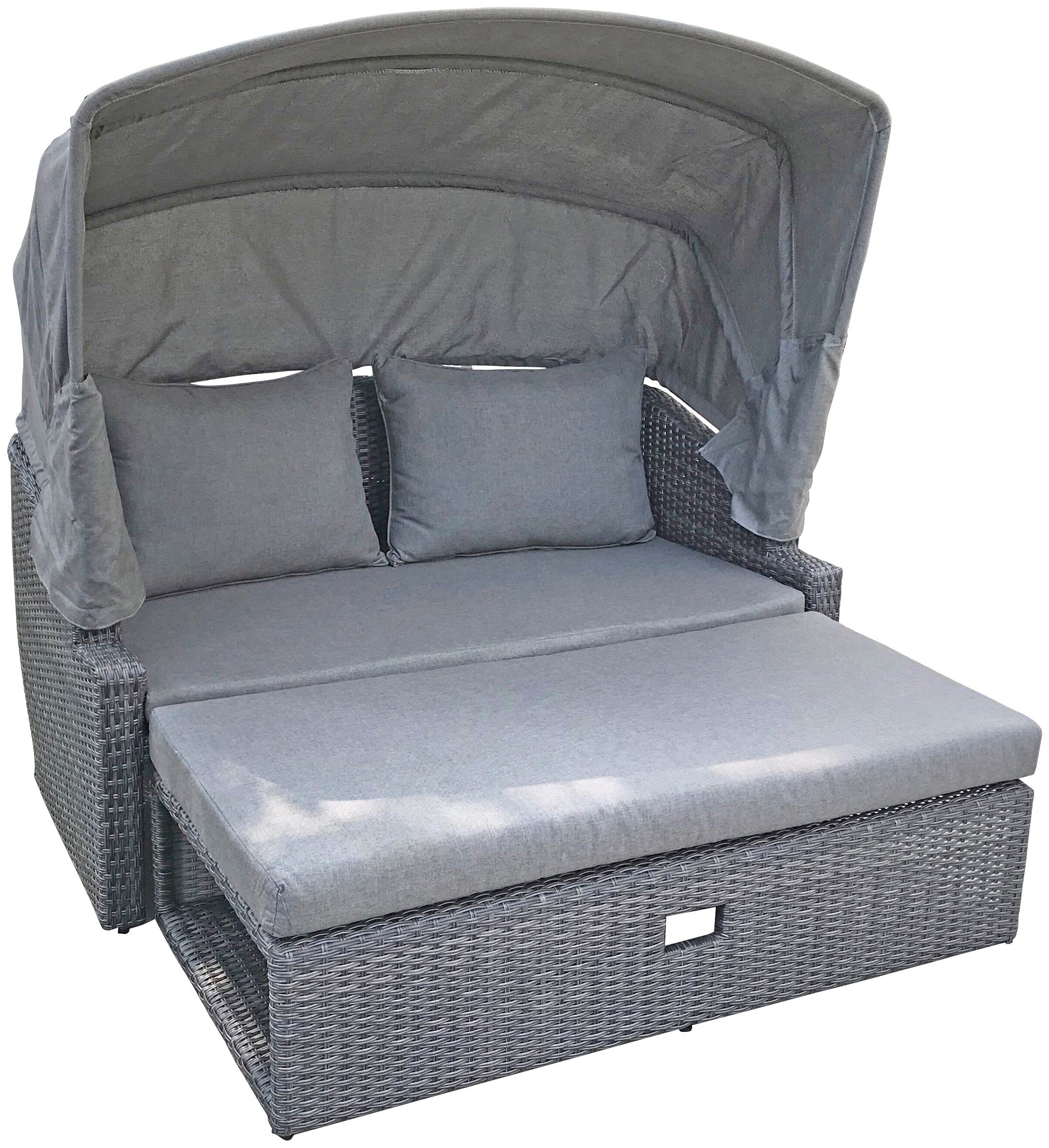 Garden Pleasure Loungesofa Sonnendach mit MONTE CARLO, ausklappbarem