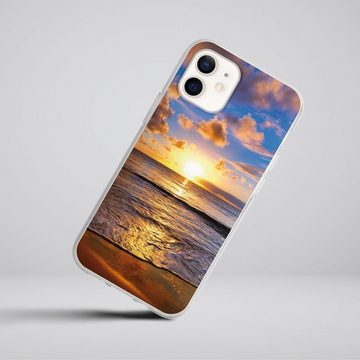 DeinDesign Handyhülle Meer Sonnenuntergang Strand Strand, Apple iPhone 12 Silikon Hülle Bumper Case Handy Schutzhülle