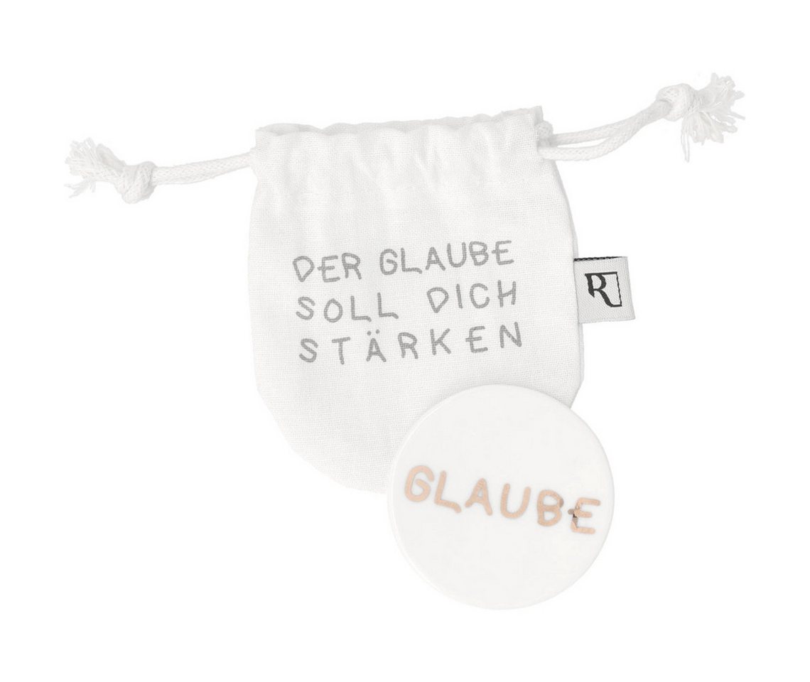 Räder Design Dekoobjekt Glaubensfreude Taube Porzellan Münze Freiheit Taube Glaube Positiv Zuk