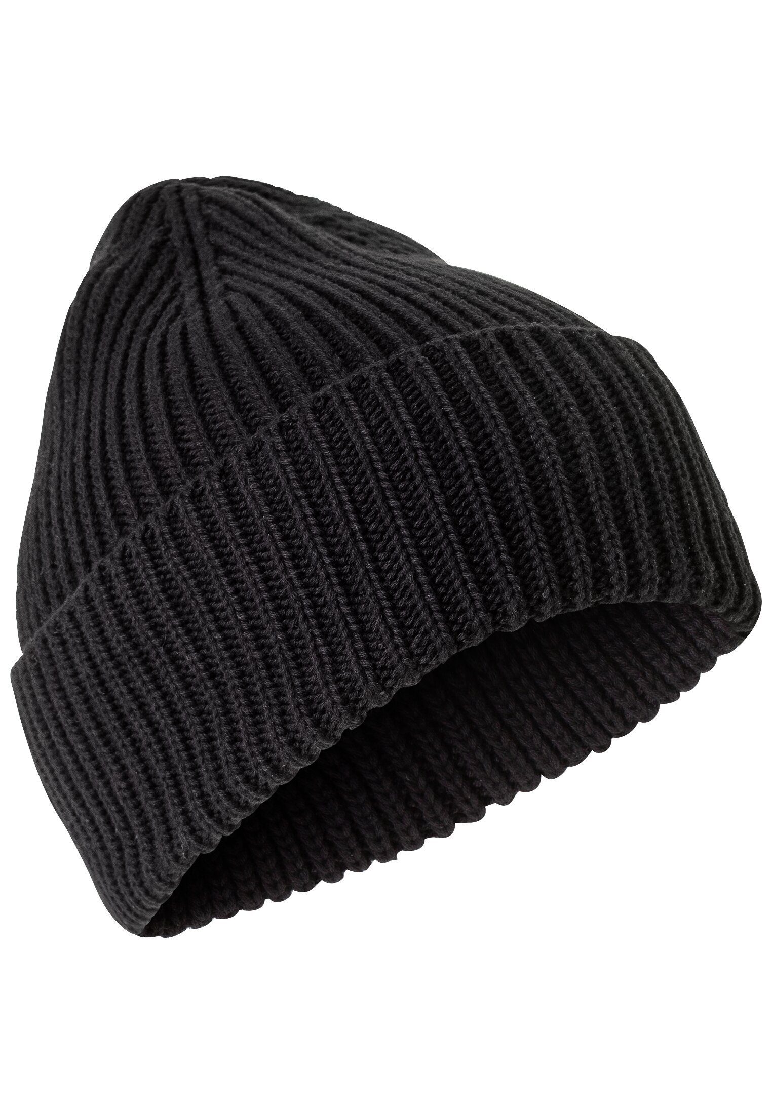 camel active Beanie aus reiner Baumwolle Schwarz